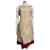 Alberta Ferretti Kleid aus Wollmischung mit Metallic-Schimmer Beige Golden