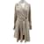 Autre Marque NON SIGNE / UNSIGNED Robes T.fr 38 polyestyer Polyester Beige  ref.838289