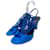 Hermès HERMES  Sandals T.eu 39 Suede Blue  ref.838351