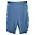 GANNI Shorts T.fr 38 SINTÉTICO Azul  ref.838393