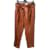 ANTIK BATIK  Trousers T.fr 40 Polyester Brown  ref.838684