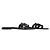 Hermès Hermes Black Nappa Leather Aloha Open Toe Slippers - view 2