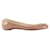 Sapatilha de balé Christian Louboutin bege envernizada com pontas de couro Sonietta Couro envernizado  ref.839597