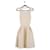 Christian Dior Ivory Wool Sleeveless Open Criss-Cross Back Mini Dress White Cream  ref.839802