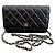 Wallet On Chain Chanel Brieftasche an der Kette Schwarz