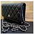 Wallet On Chain Chanel Brieftasche an der Kette Schwarz - Ansicht 3