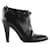 Burberry Black Leather Almond Toe Boots With Studded Ankle Belt  ref.840925