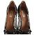 Sapato plataforma peep toe de renda preta Valentino Garavani com laço de couro - vista 6
