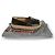 Double Prada Black Leather Peep Toe Braided Platform Espadrilles - view 8