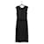 Dolce & Gabbana vestido midi sem manga preto transparente e renda Seda  ref.841082