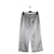 Vince Metallic Silver Satin/Polyester pantalones anchos de piernas cortas Plata Metálico Poliéster  ref.841086
