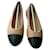 CHANEL New two-tone pumps T37C Multiple colors Leather  ref.841114