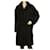 Oakwood Black Acrylic Snap Button Front Warm Winter Genou Longueur Manteau taille M Acrylique Noir  ref.841141