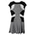 Diane Von Furstenberg DvF Renee knit dress in monochrome Black White Grey Rayon  ref.841149