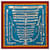 Hermès THE TREASURE OF MEDOR Blue Silk  ref.841174