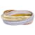 Cartier ring, "Trinity", 3 golds, diamants. White gold Yellow gold Pink gold  ref.841885