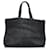 Tote Borsa Prada in rafia nera con logo Nero - vista 3