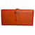 Hermès Béarn Orange Leather  ref.842295