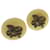 Hermès Brinco HERMES Metal Bege Dourado Auth am3984  ref.843141