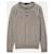 The Kooples man henley sweater Black Grey Leather Wool  ref.843275