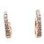 ORECCHINI VANRYCKE MINI CREOLE OFFICIAL ORO ROSA 18K e diamanti D'oro