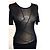 Karl Lagerfeld LAGERFELD TOP TUNIC PULLOVER LIGHT TRENDY GRAPHIC MESH T 34/36/38 Schwarz - Ansicht 5