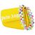 Beads Strap Crash Bag Pm Sac à main - Palm Angels - Jaune - Cuir - vue 2