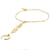 Fendi Pulseira de corrente com anel de logotipo Dourado Metal  ref.843878