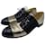 CHANEL Chaussures à lacets T.UE 39.5 cuir de vachette Doré  ref.844136