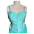 Renato Nucci lace-up bodice + silk skirt and aqua green silk muslin Light green  ref.844167