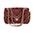 Sac à rabat en tweed rouge Chanel  ref.845313
