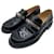 CHANEL  Flats T.eu 37.5 Patent leather Black  ref.845620