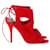 Aquazzura Sexy Thing 105 Cutout Sandals in Red Suede  ref.846179