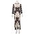 Biyan Bedruckter Maxi-Kaftan mit Paillettendetails Blau - Ansicht 2