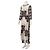 Biyan Bedruckter Maxi-Kaftan mit Paillettendetails Blau - Ansicht 4