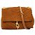 Rebecca Minkoff Bolsa de ombro acolchoada de camurça marrom