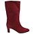 Alberta Ferretti Ruby Red Suede Boots