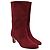 Alberta Ferretti Ruby Red Suede Boots - view 2