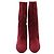Alberta Ferretti Ruby Red Suede Boots - view 3