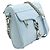 Rebecca Minkoff Bolsa transversal azul bebê com corrente prateada - vista 2