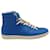 SAINT LAURENT SL/12H High Top Sneakers aus blauem Leder  ref.846257