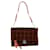 Autre Marque N°21 Front Flap Shoulder Bag in Brown Velvet  ref.846289