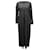 Weekend Max Mara Nitra Plaid A-Line Maxi Dress in Black Viscose Cellulose fibre  ref.846294