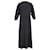 Totême Robe longue Toteme à manches quart en polyester noir  ref.846306
