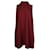 Victoria Victoria Beckham Mini robe évasée à col noué en polyester rouge Marron  ref.846344