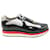 Zapatillas deportivas Prada America's Cup de charol multicolor y malla Cuero  ref.846520