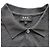 Apc alla.P.C. Polo con logo ricamato in cotone grigio - vista 3