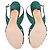 Gina Smaragdgrüne, mit Kristallen verzierte Slingback-Sandalen - Ansicht 5
