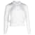 Hermès Cardigan frontale con bottoni Hermes in viscosa bianca Bianco Fibra di cellulosa  ref.846557
