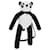 LOUIS VUITTON LV Friend Panda Bear Sac à bandoulière en coton Noir Blanc M57414 37880A  ref.847675